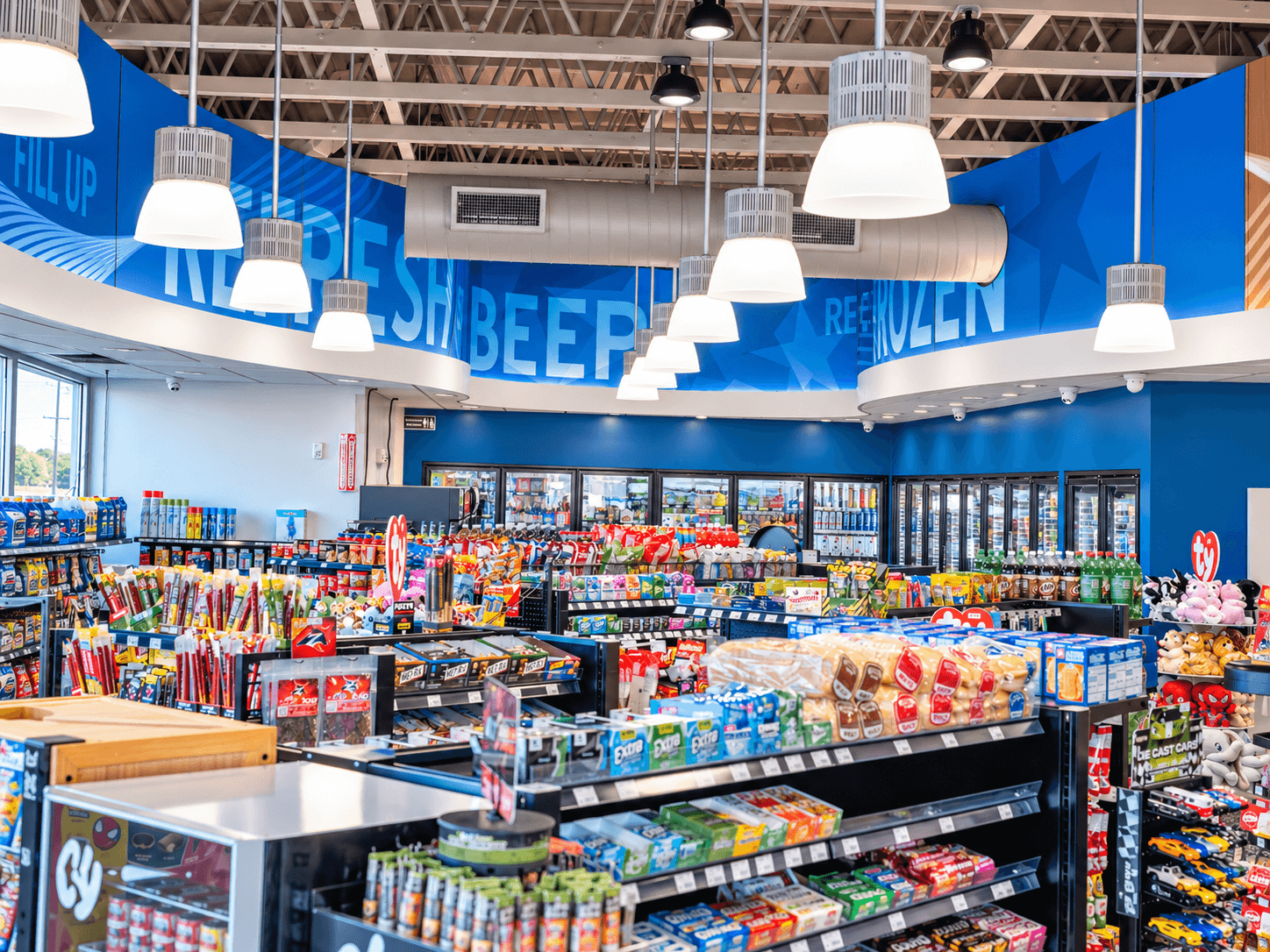 Coldrite glass-door walk-in in a convenience store