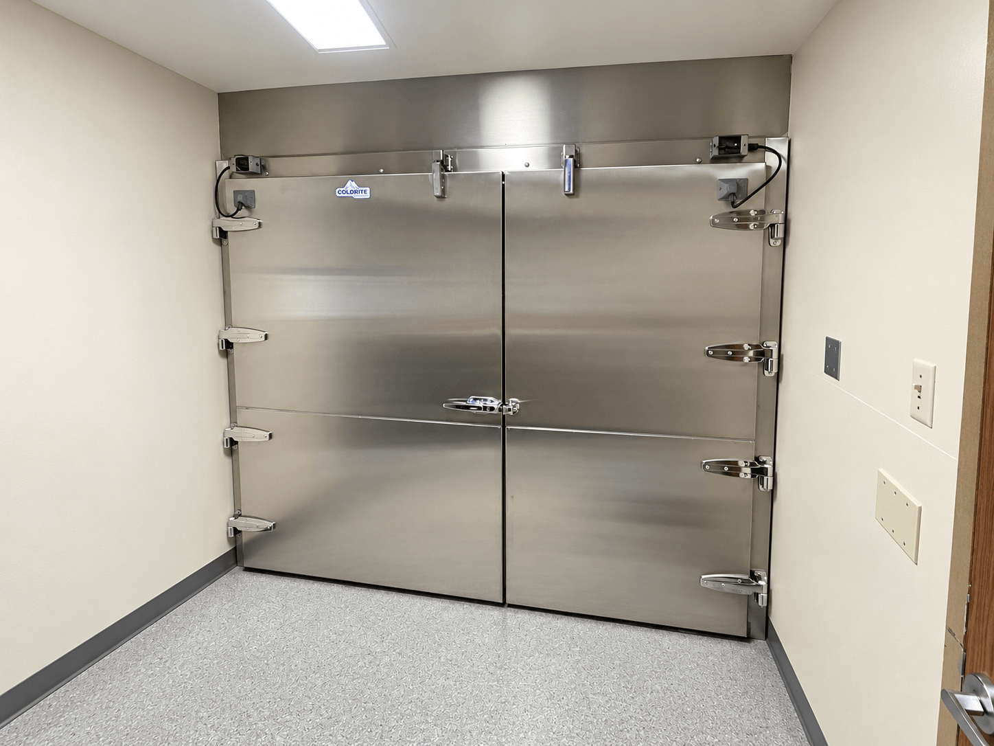 Custom-sized Coldrite double walk-in door