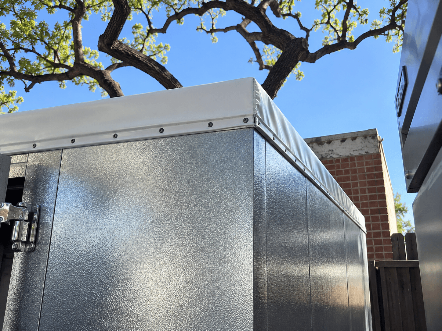 Coldrite outdoor walk-in with weatherproof roof membrane